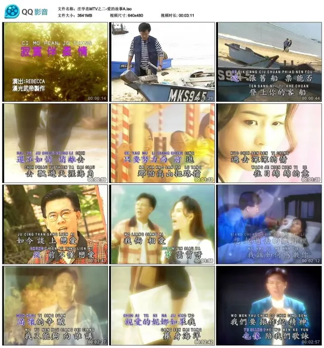 [DVD音乐专辑碟][庄学忠 – MTV之二 爱的故事][LD转DVD][3.56G+3.65G][百度网盘]