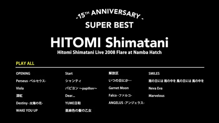 [BD日本演唱会]岛谷瞳15周年记念专辑 Hitomi Shimatani – 15th Anniversary SUPER BEST 2013[2DISC][BDMV][55.6G][百度网盘]
