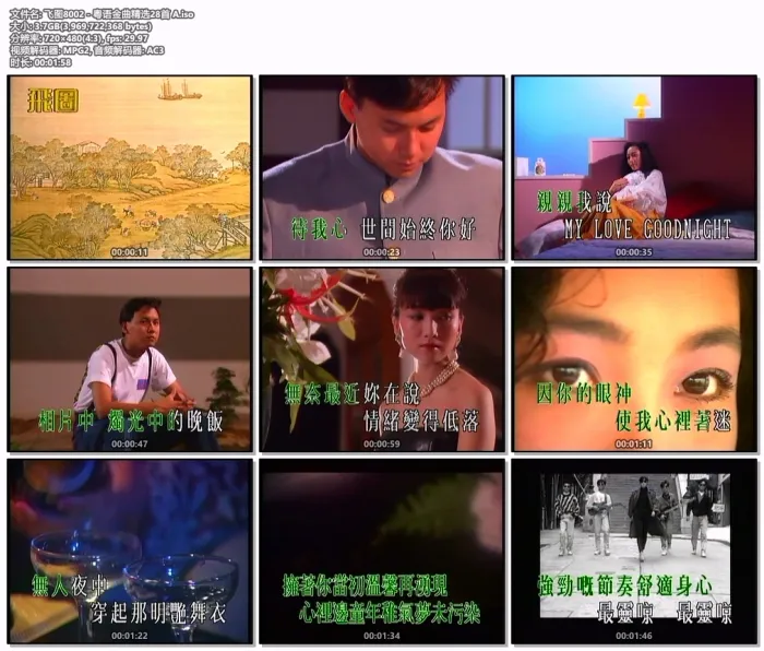 [DVD音乐专辑碟][群星 – 飞图8002粤语金曲精选卡拉OK][LD转DVD][3.7G+4.04G][百度网盘]