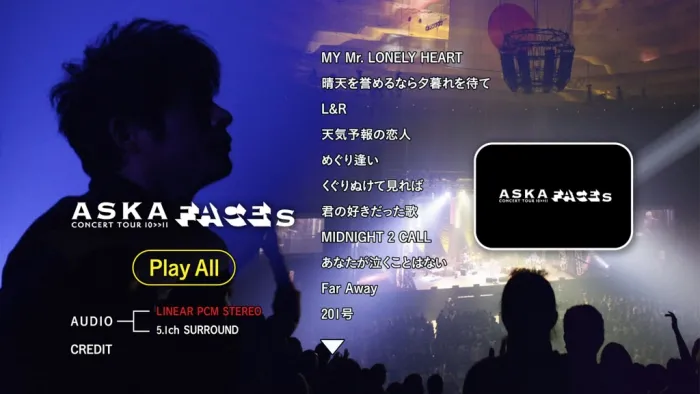 [BD日本演唱会][飞鸟 ASKA CONCERT TOUR 10-11 FACES][BDISO][35.4G][百度网盘]
