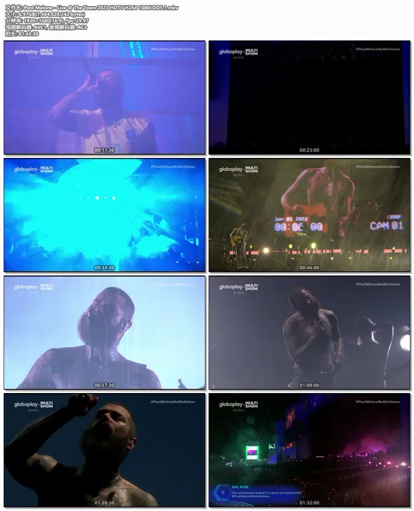 [波兹·马龙 Post Malone – Live @ The Town 2023][H264 1080i DD5.1][HDTV MKV][6.97GB][百度网盘]