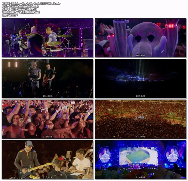 [酷玩乐团 Coldplay – Live In São Paulo 2022][WEB-DL M4A][4.13GB][百度网盘]