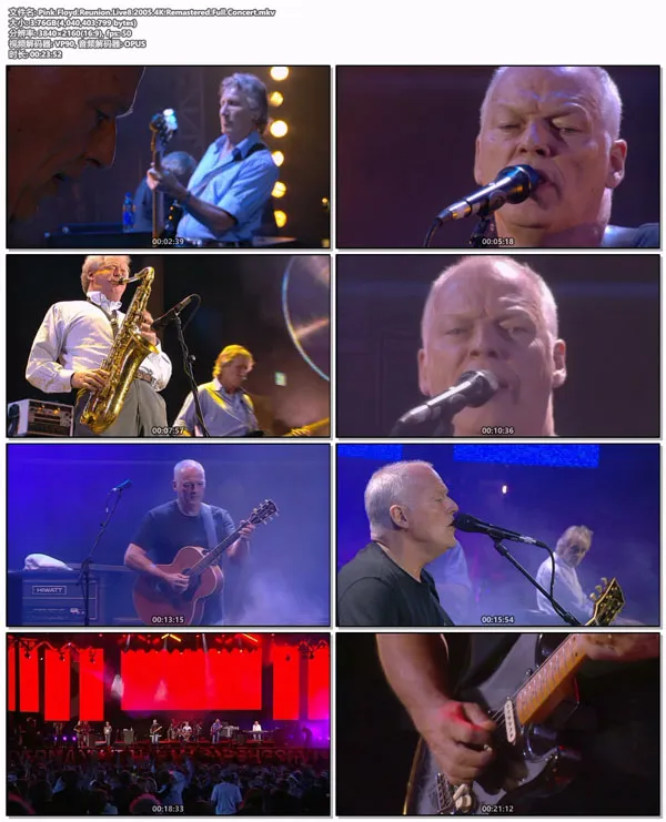 [平克弗洛伊德再聚首 2005 Live 8 演唱会 Pink Floyd Reunion Live8 2005 Full Concert][4K修复 MKV][3.76GB][百度网盘]