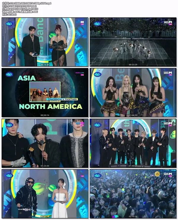 [31周年 HMA 2023 31st Anniversary Hanteo Music Awards 2023 (2024)][HDTV MP4][10.56GB][百度网盘]