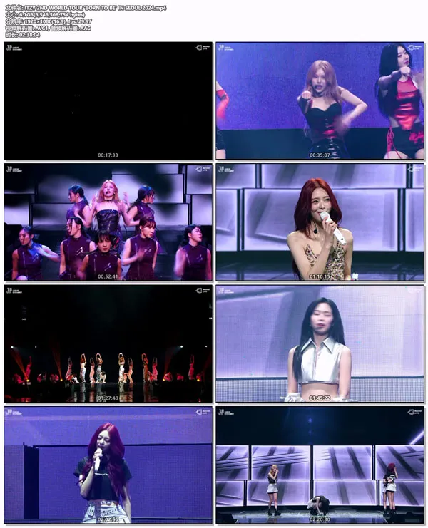 [ITZY THE 2ND WORLD TOUR -BORN TO BE- IN SEOUL 2024][HDTV MP4][6.09GB][百度网盘]