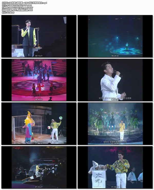 [谭咏麟 – 梦幻柔情演唱会 1991][4K高清 4K修复 MP4][9.24GB][百度网盘]