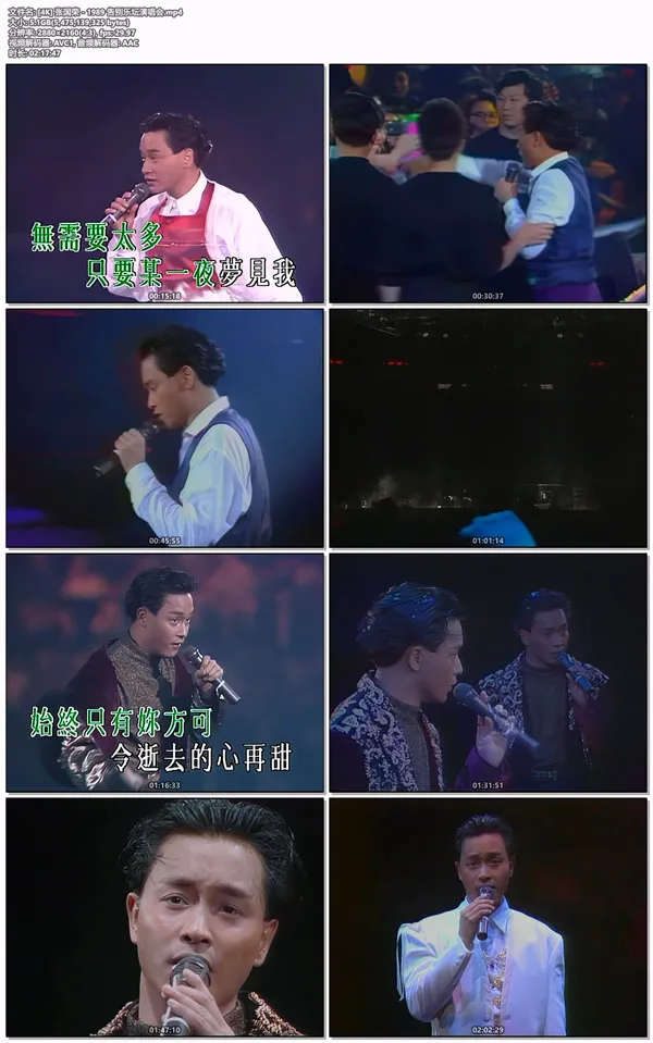 [张国荣 – 1989 告别乐坛演唱会][4K修复 MP4][5.09GB][百度网盘]