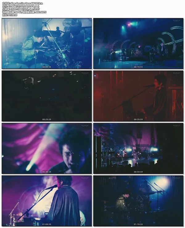 [King Gnu Live Tour AW 2019][HDTV TS][12.7GB][百度网盘]