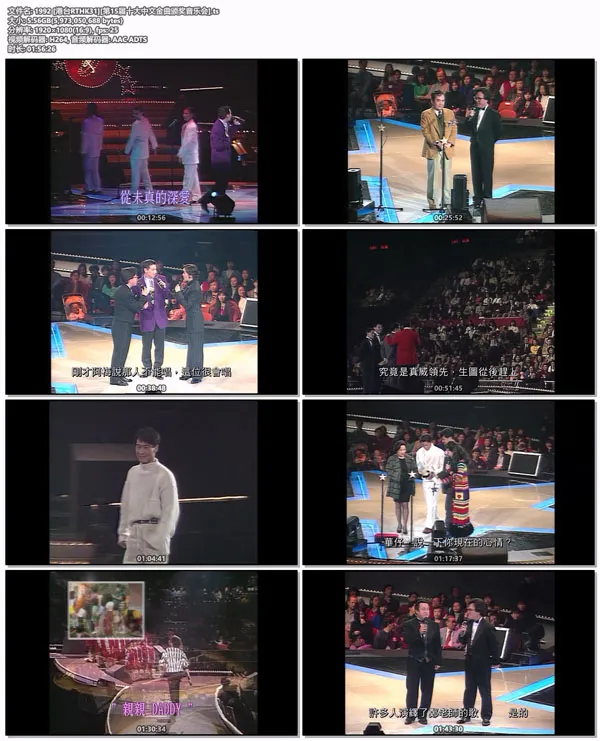 [香港十大中文金曲颁奖音乐会 第15届 1992][RTHK31 HDTV TS][5.56GB][百度网盘]