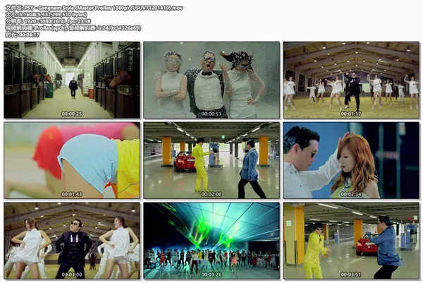 [PSY – Gangnam Style Master][1080P ProRes MOV][5.16GB][百度网盘]