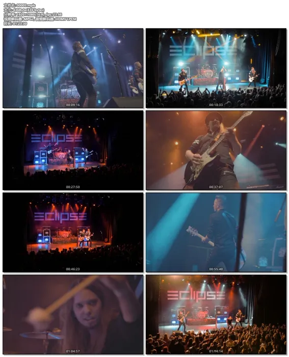 [BD欧美演唱会][瑞典硬摇滚乐 Eclipse Viva la VicTOURia 2020 Blu-Ray 1080p][BDMV][42.9G][百度网盘]