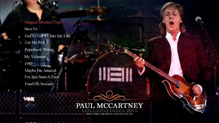 [BD欧美演唱会][Paul McCartney – Lollapalooza Chicago 2015][BDMV][16.5G][百度网盘]