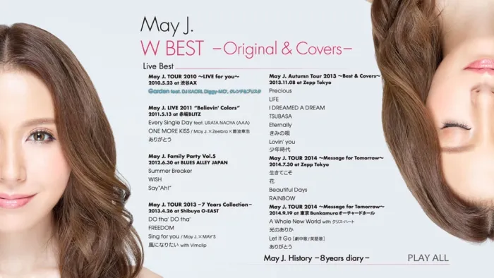 [BD日本演唱会][May J. W BEST-Original＆Covers 2015][2BD ISO][77.4G][百度网盘]