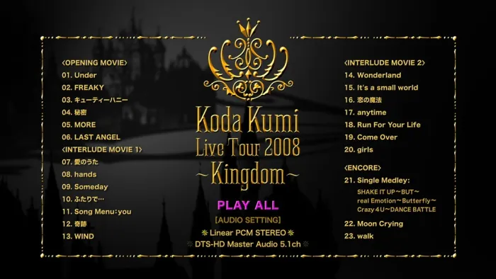 [DB日本演唱会][倖田来未 KODA KUMI LIVE TOUR 2008 ~KINGDOM~][BDISO 2BD][60GB][百度网盘]