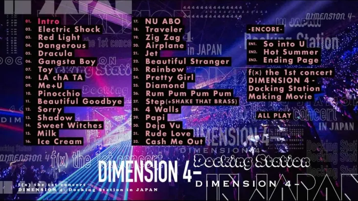[DB日本演唱会][f(x)日本东京演唱会 f(x) the 1st concert DIMENSION 4 – Docking Station in JAPAN 2016][BDMV][37.9G][百度网盘]