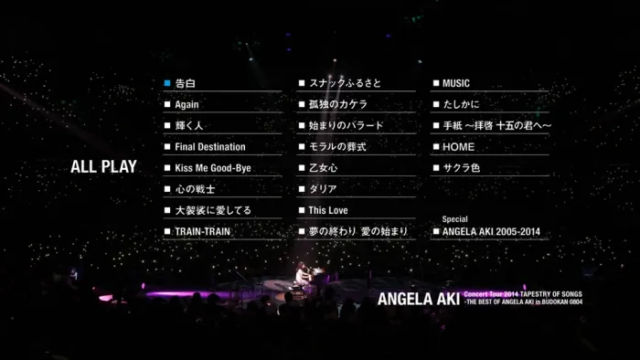 [BD日本演唱会][Angela Aki – ANGELA AKI Concert Tour 2014 TAPESTRY OF SONGS – THE BEST OF ANGELA AKI in 武道馆 0804 [BLU-RAY]][BDISO][43.69G][百度网盘]