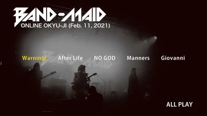 [BD日本演唱会][BAND-MAID ONLINE OKYU-JI (Feb. 11, 2021)2BD+1CD][BDMV 2BD][63.3G][百度网盘]