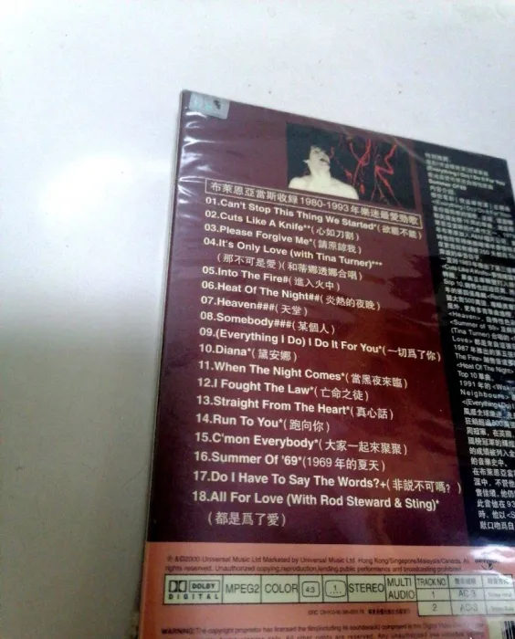 [DVD音乐专辑碟][布莱恩·亚当斯 – 一切如意精选][DVD-ISO][3.62G][百度网盘]