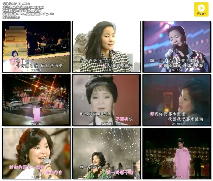 [DVD音乐专辑碟][邓丽君 – 我只在乎你精选卡拉OK2004][双角度][DVDISO][7.54G][百度网盘]