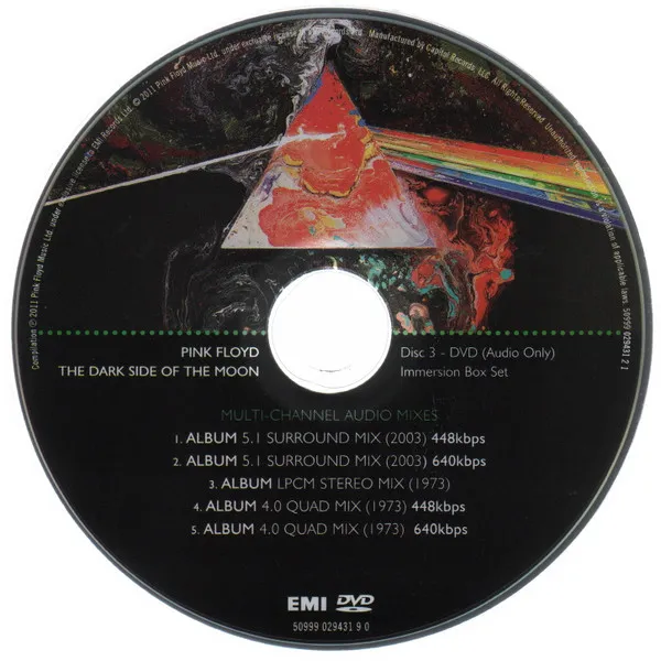 [DVD音乐专辑碟][平克·弗洛伊德 Pink Floyd – The Dark Side Of The Moon [Immersion Box – Disc 3][DVD ISO][3.48G][百度网盘]