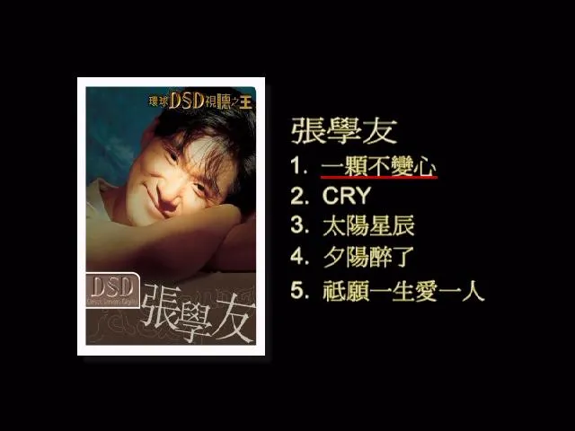 [DVD音乐专辑碟][环球DSD视听之王–张学友][DVD-ISO][1.5G[百度网盘]
