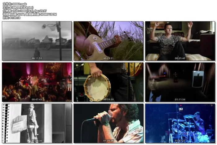 [BD欧美演唱会]珍珠果酱二十年 Pearl Jam – Twenty 2011[BDMV][3BD][107G][百度网盘]