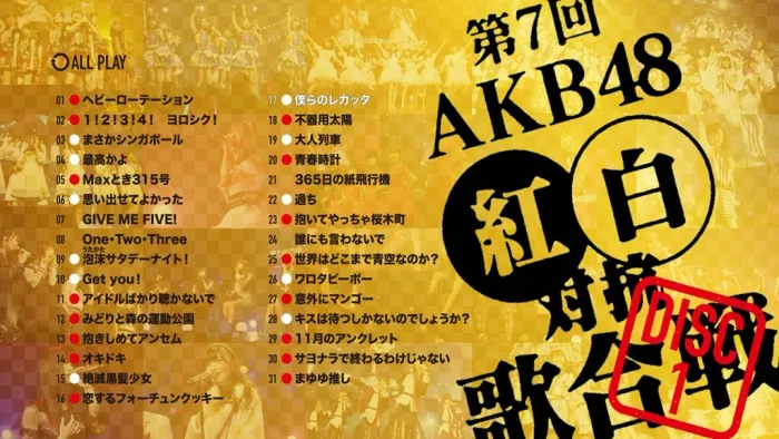 [BD日本演唱会][AKB48 – 第7回AKB48 红白対抗歌合戦 2018][BDISO 2BD][74.7GB][百度网盘]