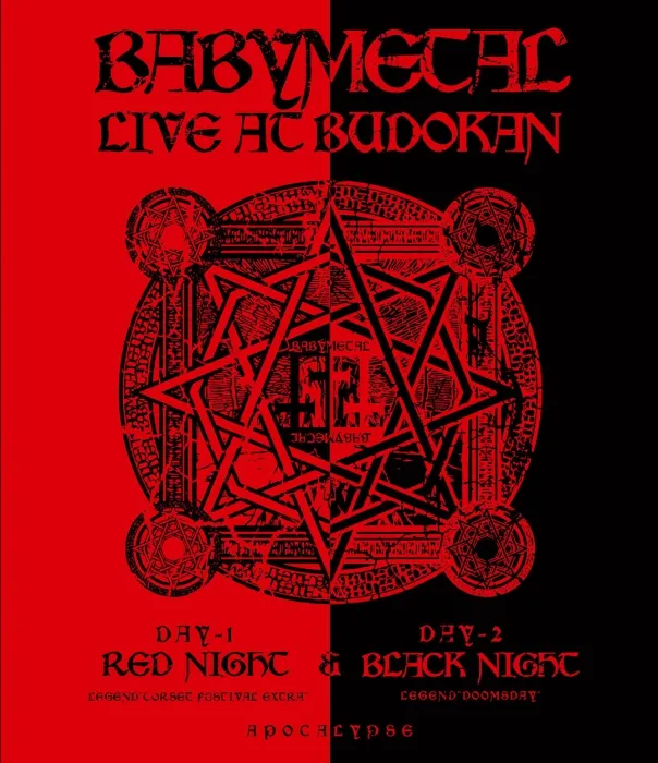 [DB日本演唱会][BABYMETAL – LIVE AT BUDOKAN ~RED NIGHT & BLACK NIGHT APOCALYPSE~ 2015][BDISO][41GB][百度网盘]