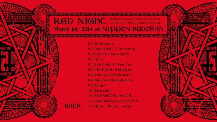 [DB日本演唱会][BABYMETAL – LIVE AT BUDOKAN ~RED NIGHT & BLACK NIGHT APOCALYPSE~ 2015][BDISO][41GB][百度网盘]