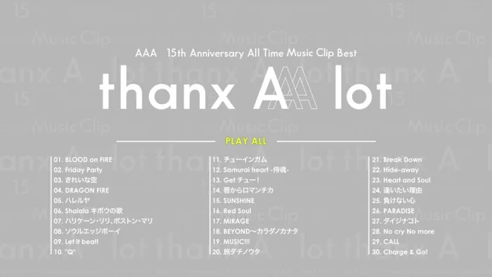 [BD日本演唱会][AAA 15th Anniversary All Time Music Clip Best -thanx AAA lot- 2020][BDMV 2BD][77.9GB][百度网盘]