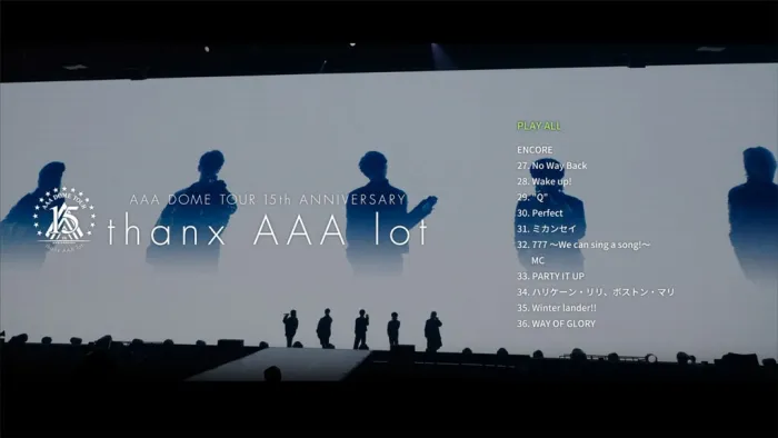 [BD日本演唱会][AAA DOME TOUR 15th ANNIVERSARY -thanx AAA lot- 2022][BDISO 4BD][96.7GB][百度网盘]