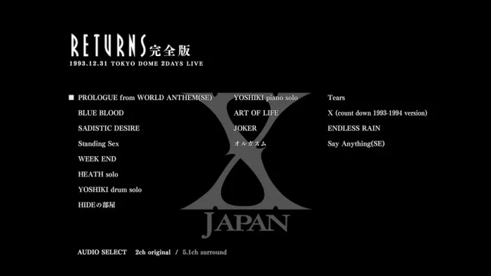 [BD日本演唱会][X JAPAN RETURNS 完全版 2013][BDMV 2BD][74.1GB][百度网盘]