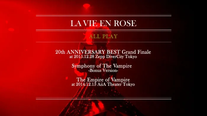 [DB日本演唱会][KAMIJO – LA VIE EN ROSE KAMIJO -20th ANNIVERSARY BEST- Grand Finale Zepp DiverCity Tokyo Limited Edition 2016][BDISO][43.5GB][百度网盘]