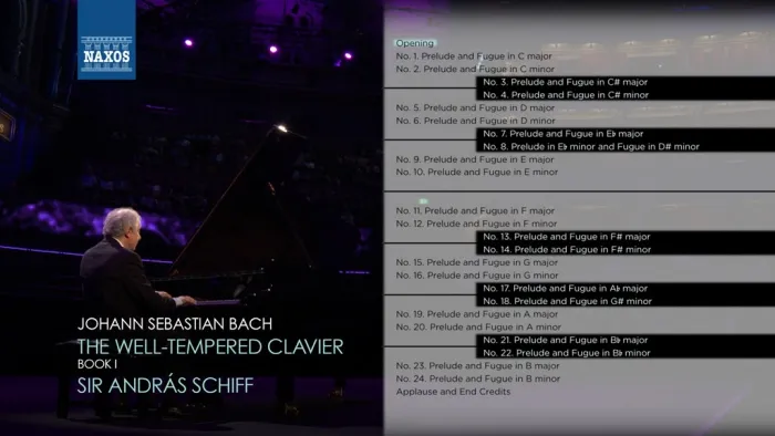 [BD欧美演唱会]Johann Sebastian Bach The Well – Tempered Clavier Book 1 Sir Andras Schiff 2017[BDISO][28.3GB][百度网盘]