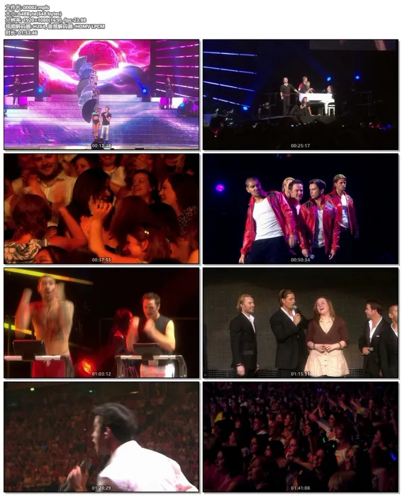 [BD欧美演唱会]男孩地带 Boyzone – Back Again No Matter What Live 2008[BDMV][33.8G][百度网盘]