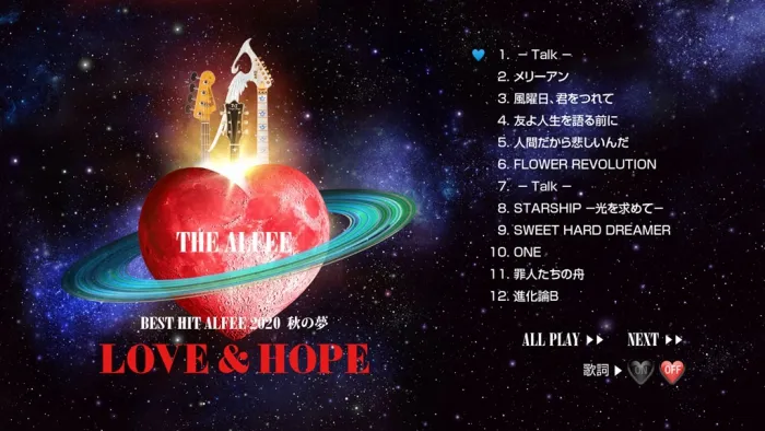 [BD日本演唱会][THE ALFEE – BEST HIT ALFEE 2020-2021 LOVE&HOPE 秋の梦 冬の梦 2021][BDISO 2BD][65.1G][百度网盘]