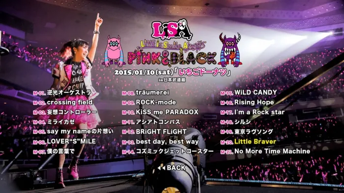 [BD日本演唱会][织部里沙 LiSA – LiVE is Smile Always～PiNK&BLACK～in日本武道馆「いちごドーナツ」2015][BDMV][39.3GB][百度网盘]