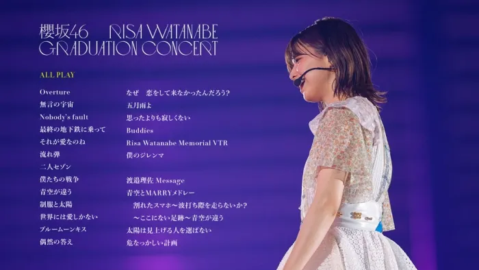 [BD日本演唱会][Sakurazaka46 樱坂46 RISA WATANABE GRADUATION CONCERT 完全生产限定盘 2022][BDISO 2BD][59.3GB[百度网盘]