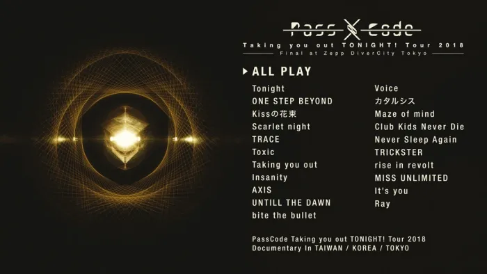 [BD日本演唱会][PassCode Taking you out TONIGHT! Tour 2018 Final at Zepp DiverCity Tokyo 2019][BDMV][34.8G][百度网盘]