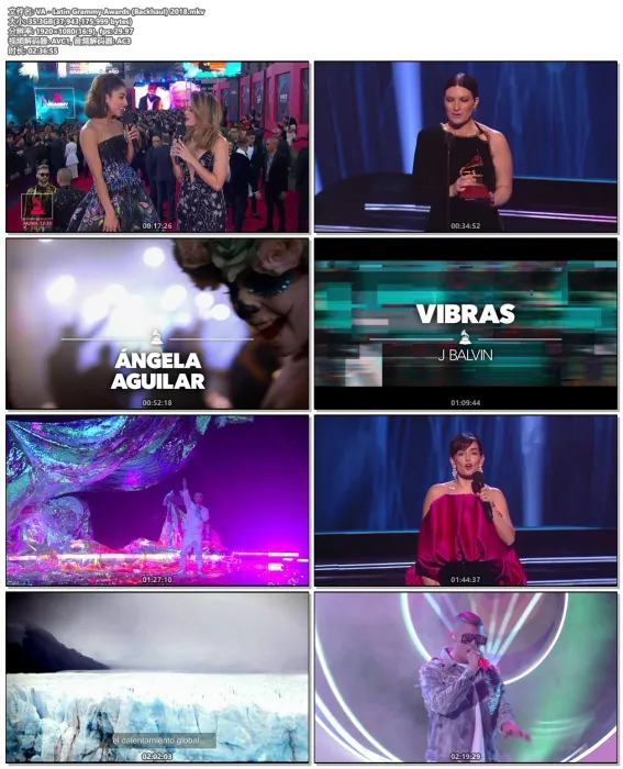 [BD欧美演唱会][VA – Latin Grammy Awards Backhaul 2018][Remux MKV][35.3G][百度网盘]