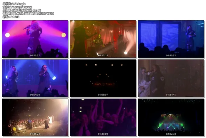 [BD欧美演唱会][Lacuna Coil – The 119 Show 2018][BDMV][31.5G][百度网盘]