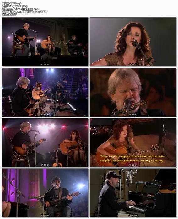 [BD欧美演唱会][Kris Kristofferson, Patty Griffin & Randy Owen of Alabama – Legends & Lyrics Vol.1 2009 Blu-ray 1080p VC-1 LPCM 5.1][BDMV][33.7GB][百度网盘]
