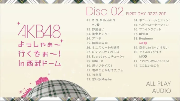 [BD日本演唱会][AKB48 Yossha~Ikuzo~! in Seibu Dome Concert 2011 日本埼玉西武巨蛋演唱会][BDMV][173G][百度网盘]